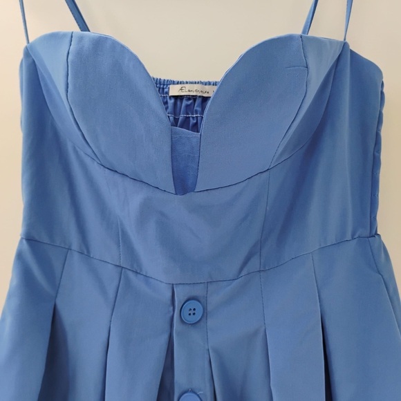 Elegant Blue Midi Dress - Picture 7 of 12